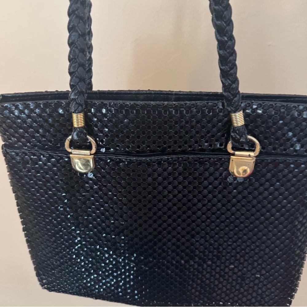 Vintage Elegant Black Tote Bag